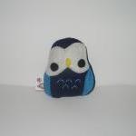Kawaii Owl Plushie Navy And Turquoise
